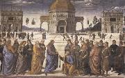 Pietro Perugino Christ Giving the Keys to Saint Peter Germany oil painting artist